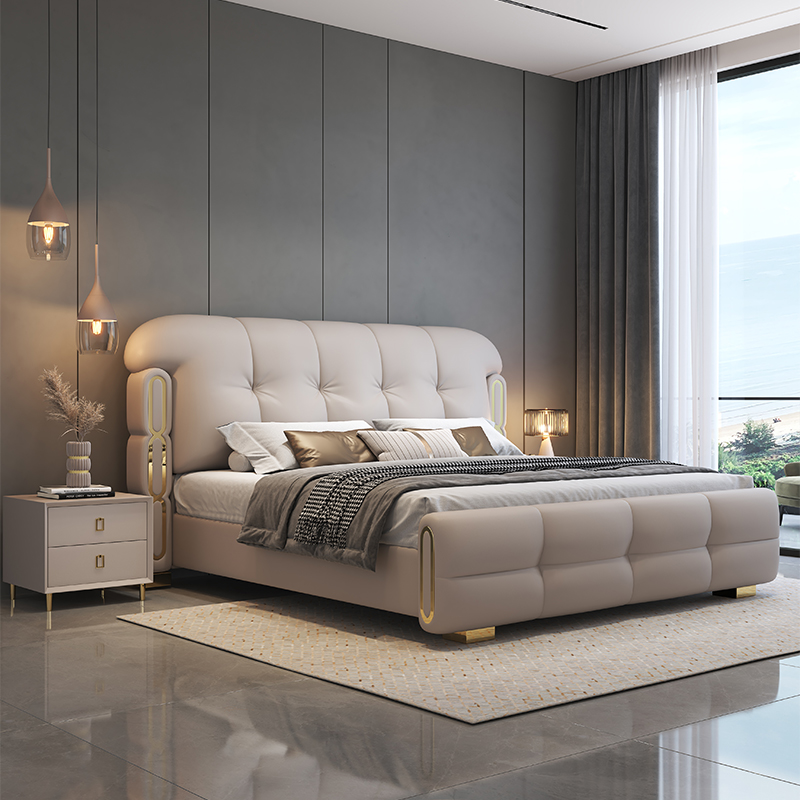 أثاث غرفة نوم خشبي فاخر وعصري، - مراجعة King Size Bed Frame With Storage Drawers وسعره