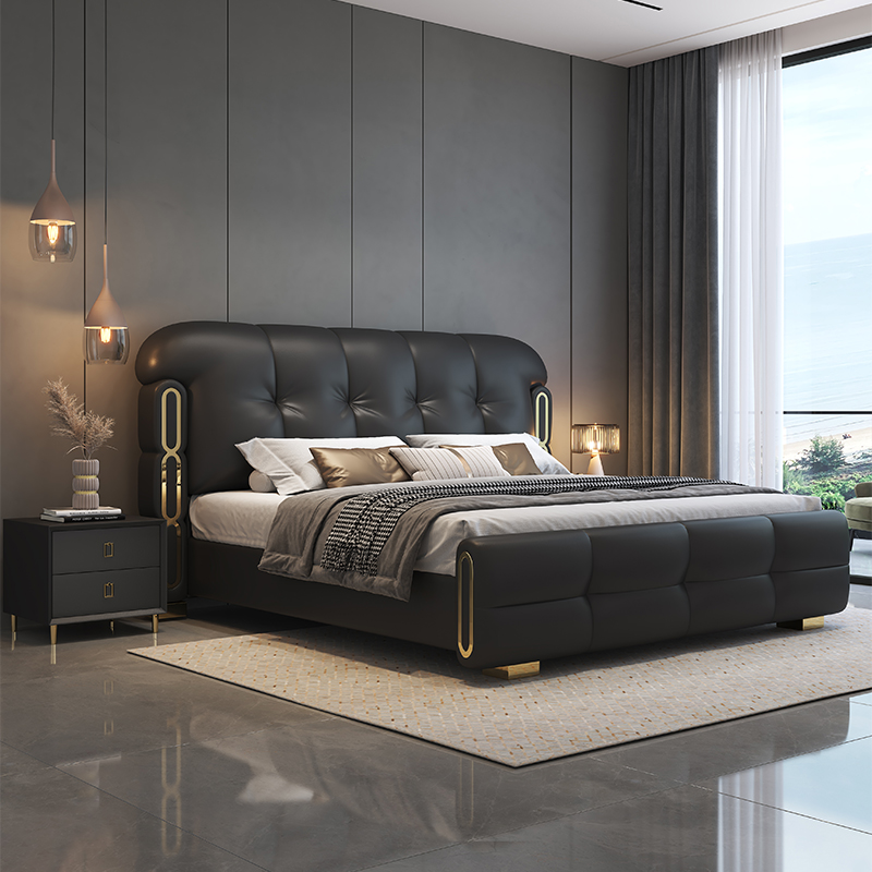 أثاث غرفة نوم خشبي فاخر وعصري، - مراجعة King Size Bed Frame With Storage Drawers وسعره