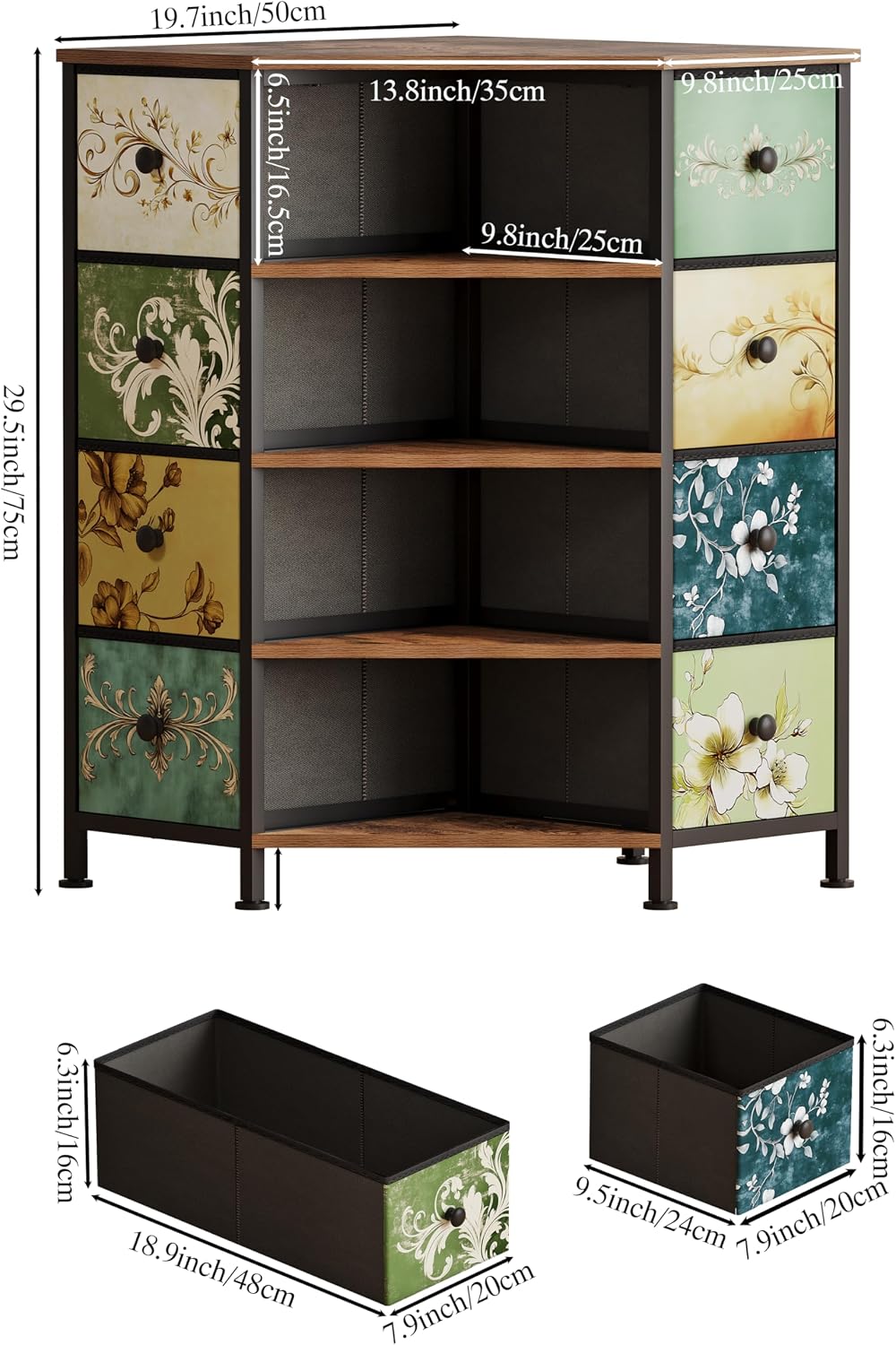 خزانة زاوية بـ 8 أدراج مع أدرا - مراجعة Bedroom Furniture وسعره