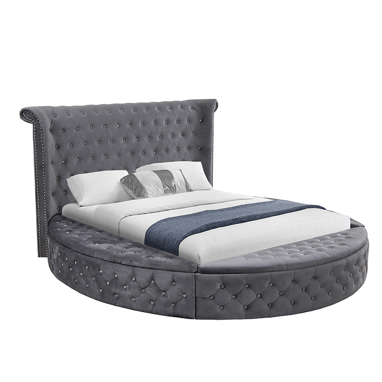 إطار سرير مبطن بحجم كينج وكوين - مراجعة King Size Bed Frame With Storage Drawers وسعره