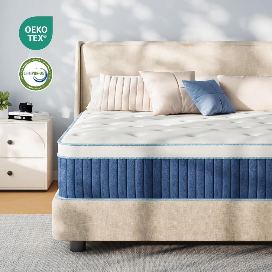 مرتبة هجينة مقاس 12 بوصة، مناس - مراجعة Memory Foam Mattress In A Box Queen وسعره